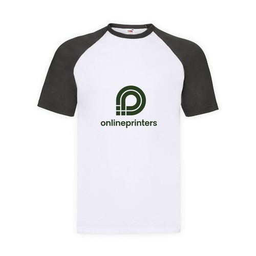 T-shirt in cotone con maniche raglan a contrasto.