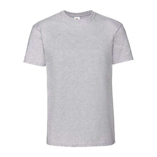 T-shirt in cotone grigio mlange con maniche corte.