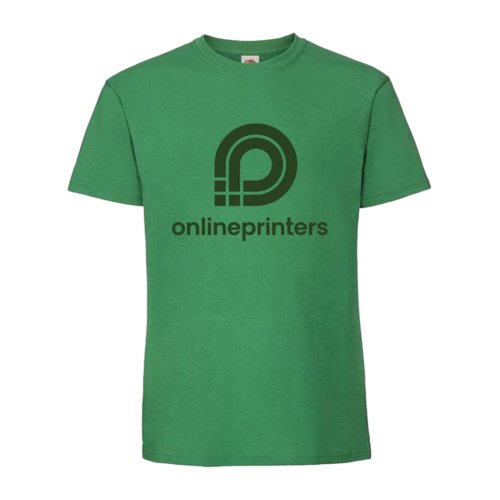 T-shirt verde in cotone da uomo a maniche corte.