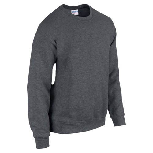 Felpa grigio mlange in misto cotone da uomo.