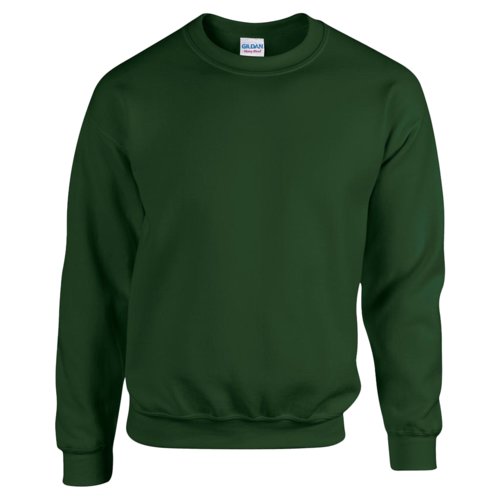 Felpa verde scuro in misto cotone da uomo.
