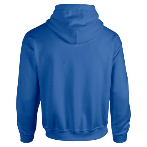 Felpa con cappuccio blu reale in misto cotone con cappuccio e tasca a marsupio.