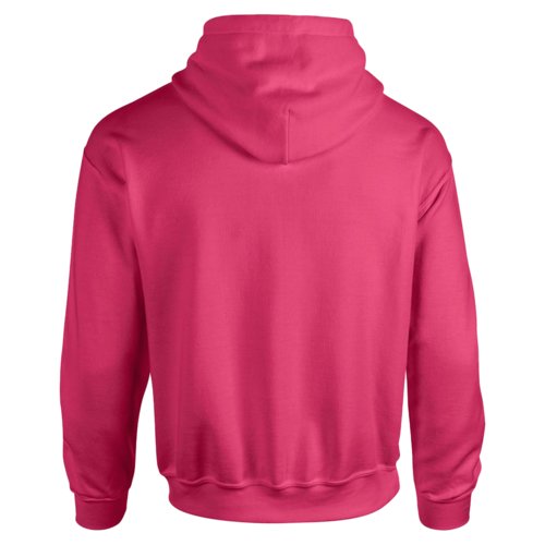 Felpa con cappuccio rosa in misto cotone da uomo con cappuccio.