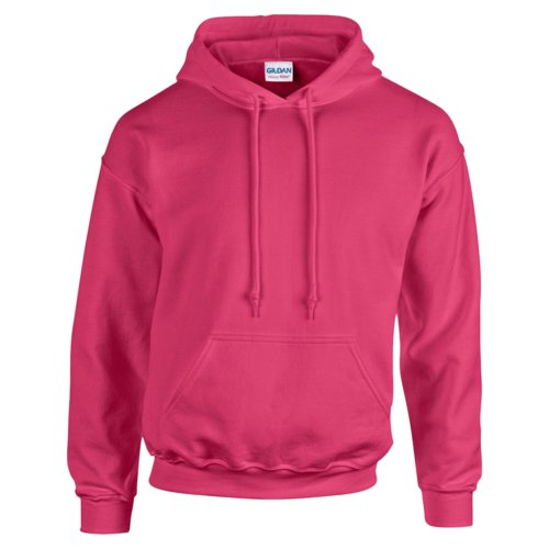 Felpa con cappuccio rosa in misto cotone con cappuccio e tasca a marsupio.