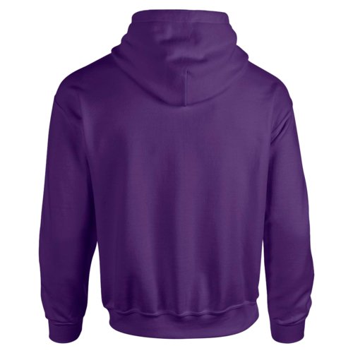 Felpa con cappuccio viola in misto cotone con cappuccio e tasca a marsupio.