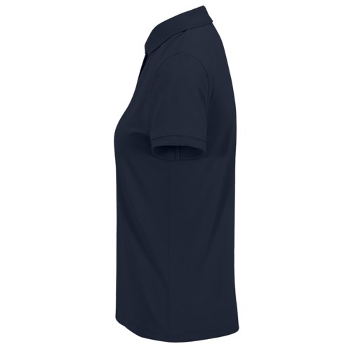 Polo in cotone blu navy da donna.