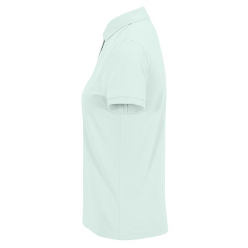 Polo in cotone verde menta da donna.