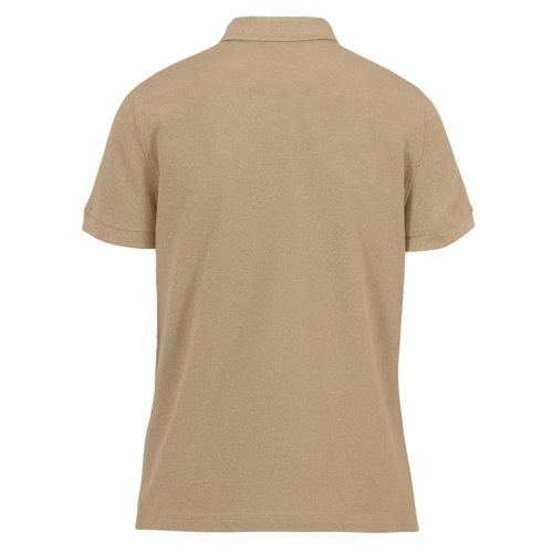 Polo marrone in cotone da donna a maniche corte.
