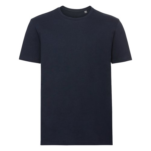 T-shirt blu navy in cotone organico a maniche corte.