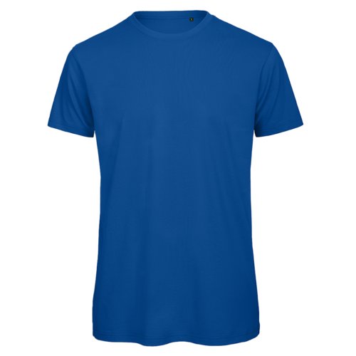 T-shirt blu royal in cotone organico a maniche corte.