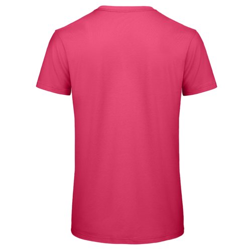T-shirt fucsia in cotone biologico a maniche corte.