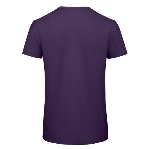 T-shirt in cotone viola scuro a maniche corte.