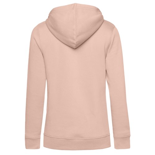 Felpa con cappuccio rosa chiaro in misto cotone.