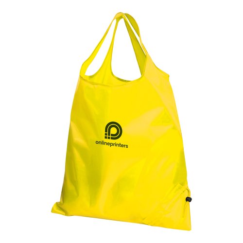 Borsa trasformabile gialla con coulisse.