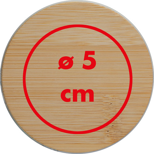Candela di cera chiara dal design semplice.