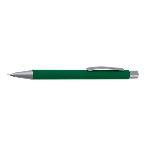Set da scrittura verde con penna a sfera e ricariche.