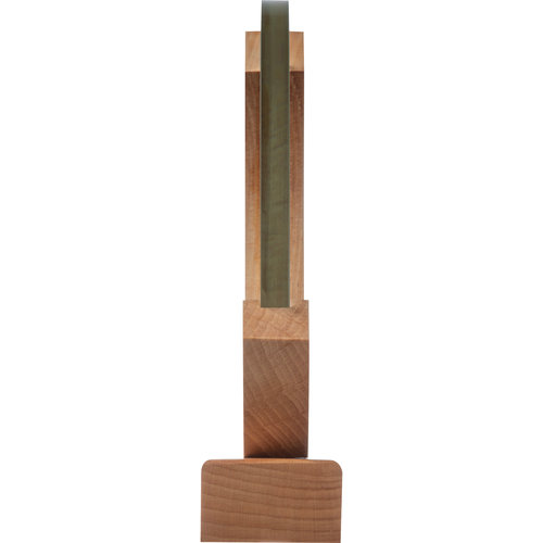 Trofeo beige con base in bamb.