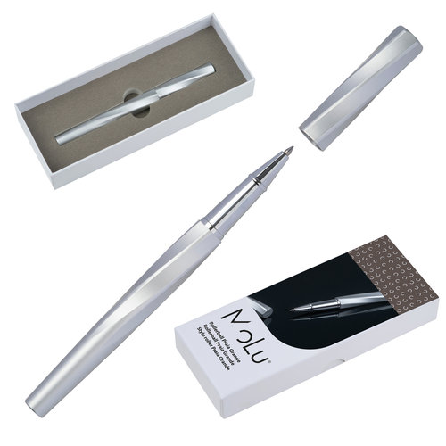 Penna roller color ottone con cappuccio rimovibile.