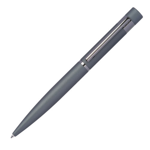 Set da scrittura antracite con penna a sfera e custodia.