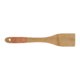Cucchiaio da cucina in bamb di legno chiaro con foro per appenderlo.