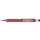 Penna a sfera in legno con funzione touch e clip.
