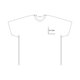 T-shirt bianca in cotone con scollo rotondo.