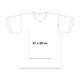 T-shirt in cotone con scollo a V e maniche corte.