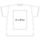 T-shirt bianca in cotone con maniche corte e collo rotondo.