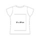 T-shirt in cotone con maniche corte e taglio femminile.