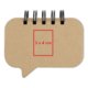 Blocco note con note adesive e rilegatura a spirale.