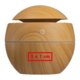 Umidificatore sferico color legno.