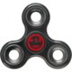 Fidget spinner in plastica scura a tre braccia.