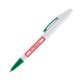 Penna a sfera in plastica a rotazione con clip.