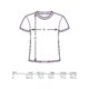 T-shirt in cotone con scollo a V e maniche corte.