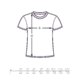 T-shirt in cotone con collo rotondo e maniche corte.