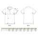 Polo in cotone, unisex, con abbottonatura corta.