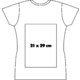 T-shirt da donna in tessuto a maniche corte.