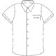 Camicia a maniche corte in popeline con chiusura a bottoni da uomo.