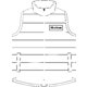 Gilet trapuntato con zip integrale e tasche laterali.