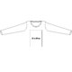 T-shirt da uomo a maniche lunghe in cotone con scollo rotondo.