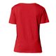 T-shirt rossa da donna in cotone biologico a maniche corte.