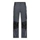 Pantaloni da lavoro grigio scuro/nero in misto poliestere-cotone con tasche.