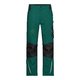 Pantaloni da lavoro verde scuro/nero in poliestere-cotone con tasche.