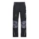 Pantaloni da lavoro neri in materiale resistente con tasche multiple.