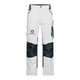 Pantaloni da lavoro bianchi/grigi in poliestere e cotone con tasche.