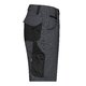 Pantaloncini grigio scuro/nero in poliestere-cotone con tasche multiple.
