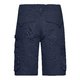 Pantaloncini da lavoro blu navy in misto poliestere-cotone con tasche multiple.