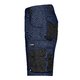 Pantaloncini da lavoro blu navy in misto poliestere-cotone con tasche multiple.