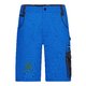 Pantaloncini da lavoro blu in misto poliestere-cotone con tasche.