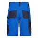 Pantaloncini da lavoro blu in misto poliestere-cotone con diverse tasche.